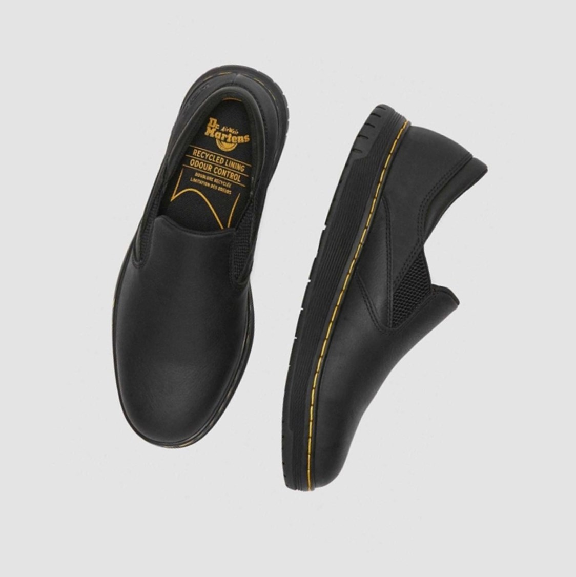 Dr Martens Brockley Slip Resistant Férfi Munkacipő Fekete | 459826LBU