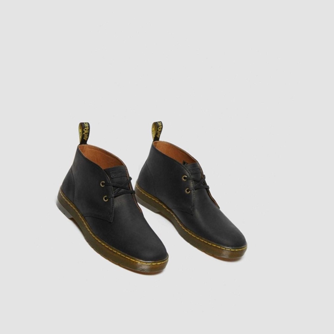 Dr Martens Cabrillo Wyoming Férfi Sivatagi Bakancs Fekete | 102453KUJ