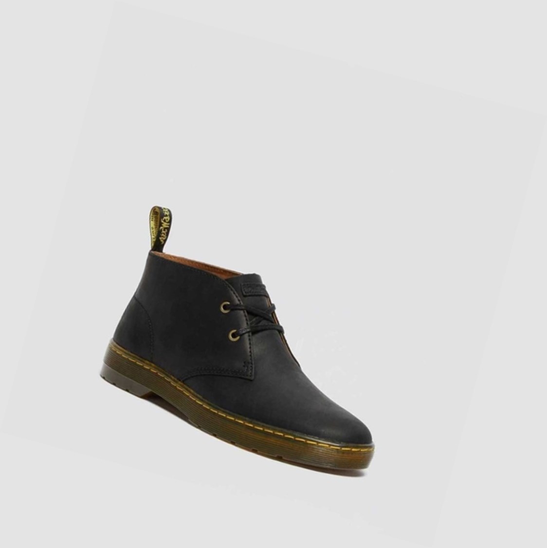 Dr Martens Cabrillo Wyoming Férfi Sivatagi Bakancs Fekete | 102453KUJ