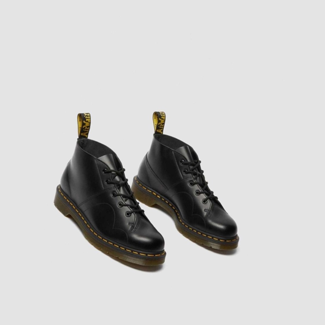 Dr Martens Church Smooth Férfi Majomcsizma Fekete | 093684GDE