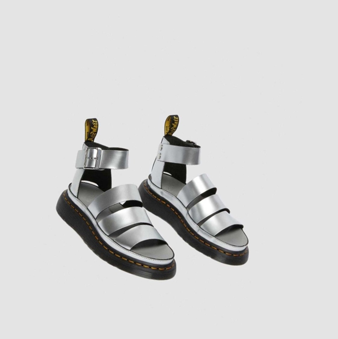 Dr Martens Clarissa II Metallic Sandals Női Szandál Titán | 620931AOL