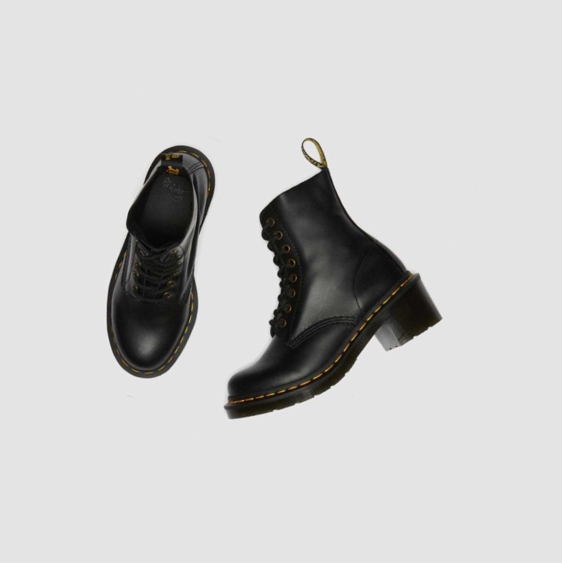 Dr Martens Clemency Sarkú Női Fűzős Bakancs Fekete | 856390UTE