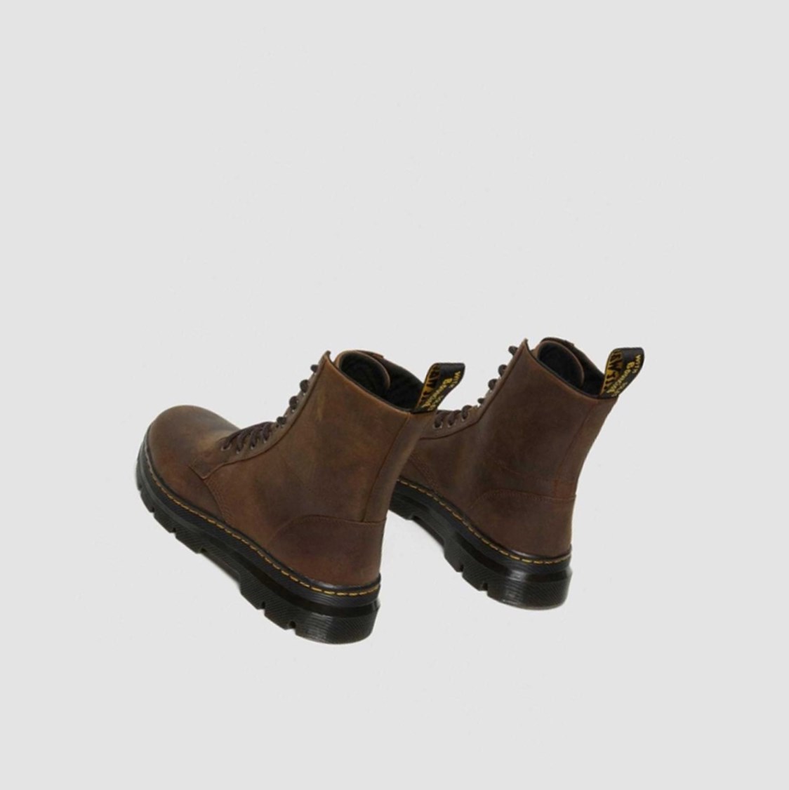 Dr Martens Combs Crazy Horse Férfi Alkalmi Bakancs Barna | 045723UGI