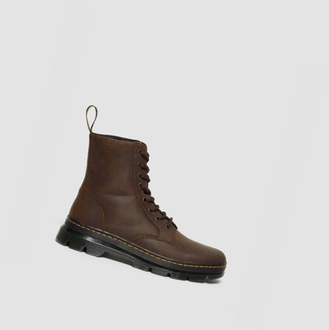 Dr Martens Combs Crazy Horse Férfi Alkalmi Bakancs Barna | 045723UGI