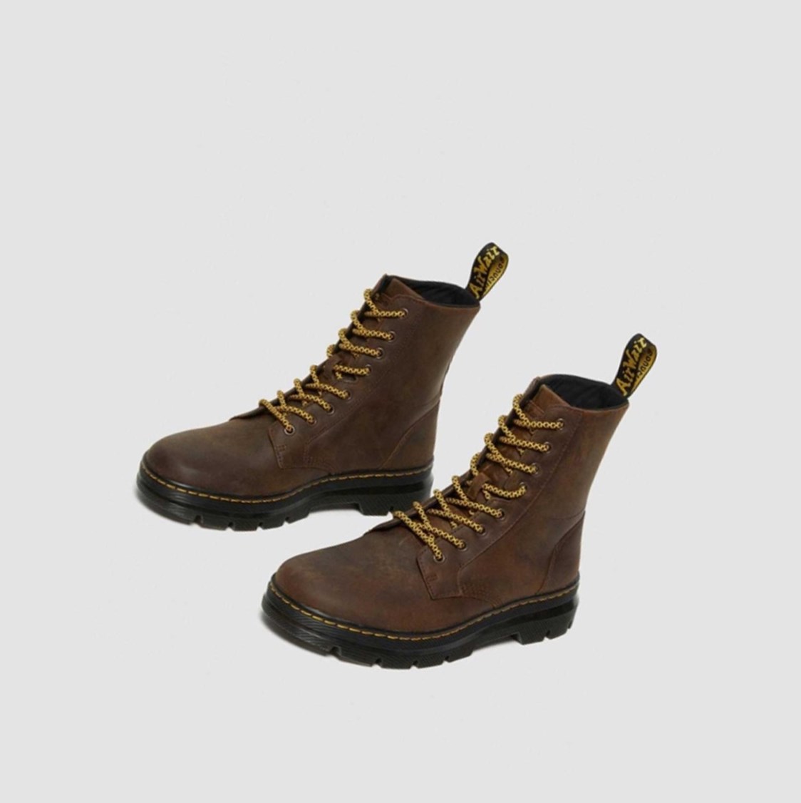 Dr Martens Combs Crazy Horse Férfi Alkalmi Bakancs Barna | 045723UGI