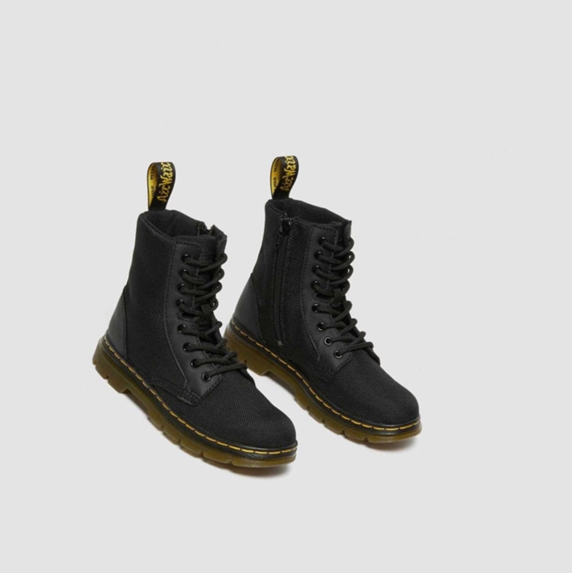 Dr Martens Combs Extra Tough Poly Junior Gyerek Alkalmi Bakancs Fekete | 620594OGL