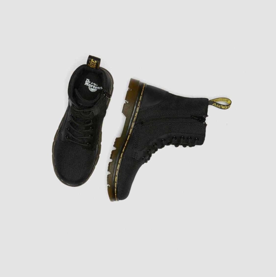 Dr Martens Combs Extra Tough Poly Junior Gyerek Alkalmi Bakancs Fekete | 620594OGL