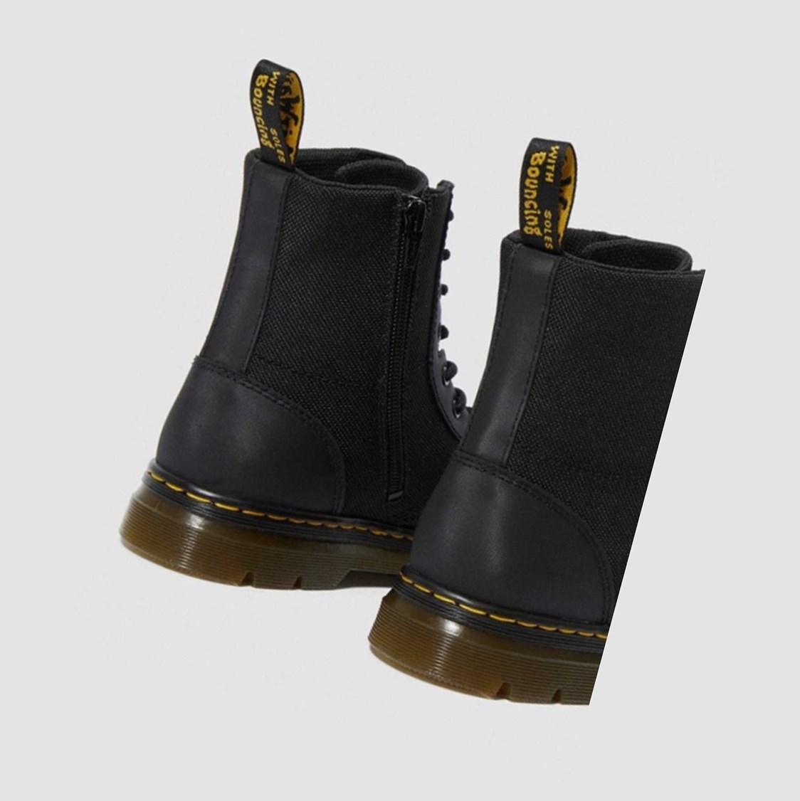 Dr Martens Combs Extra Tough Poly Youth Gyerek Alkalmi Bakancs Fekete | 586401YOZ