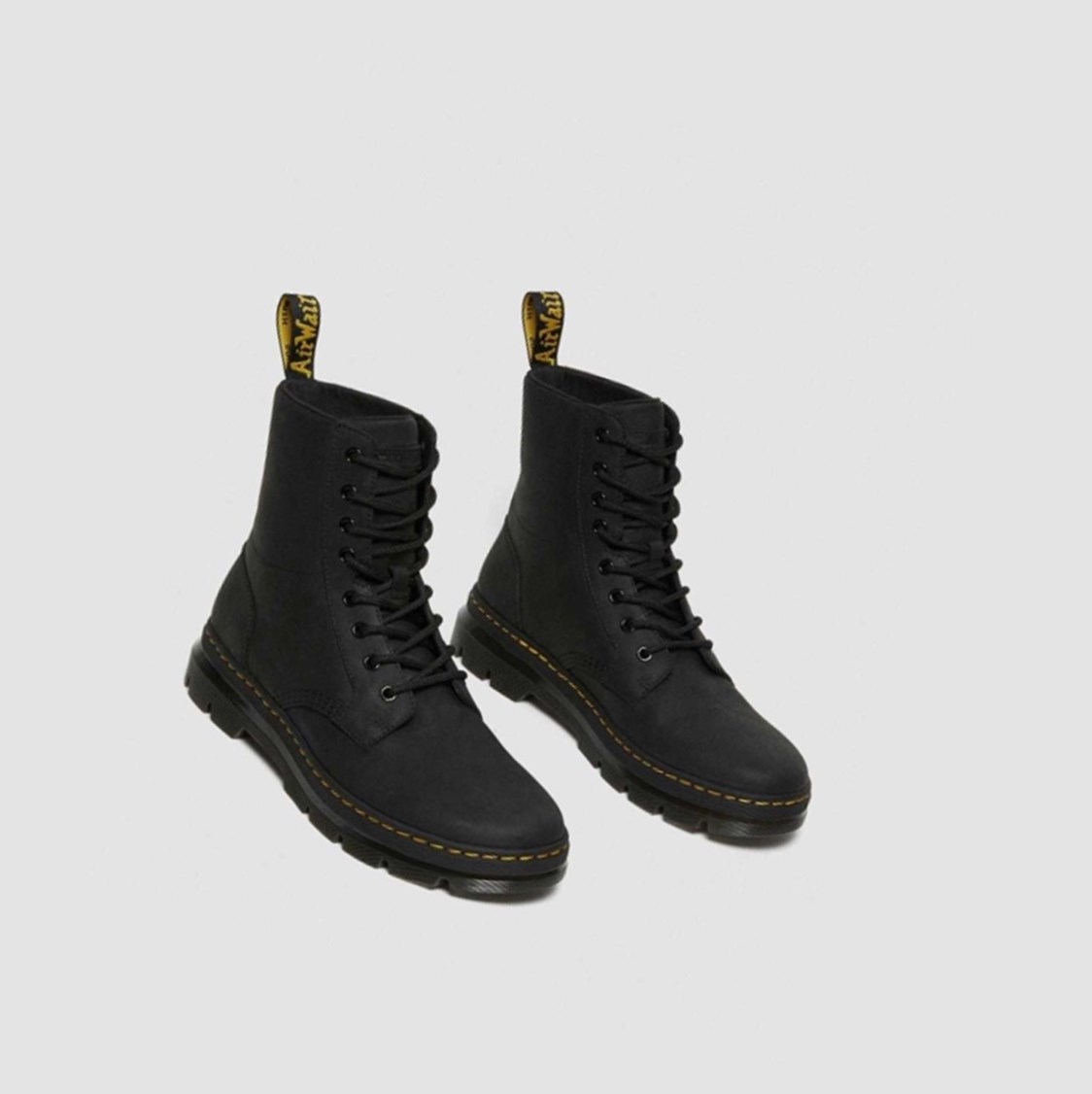 Dr Martens Combs Férfi Alkalmi Bakancs Fekete | 628734TQY