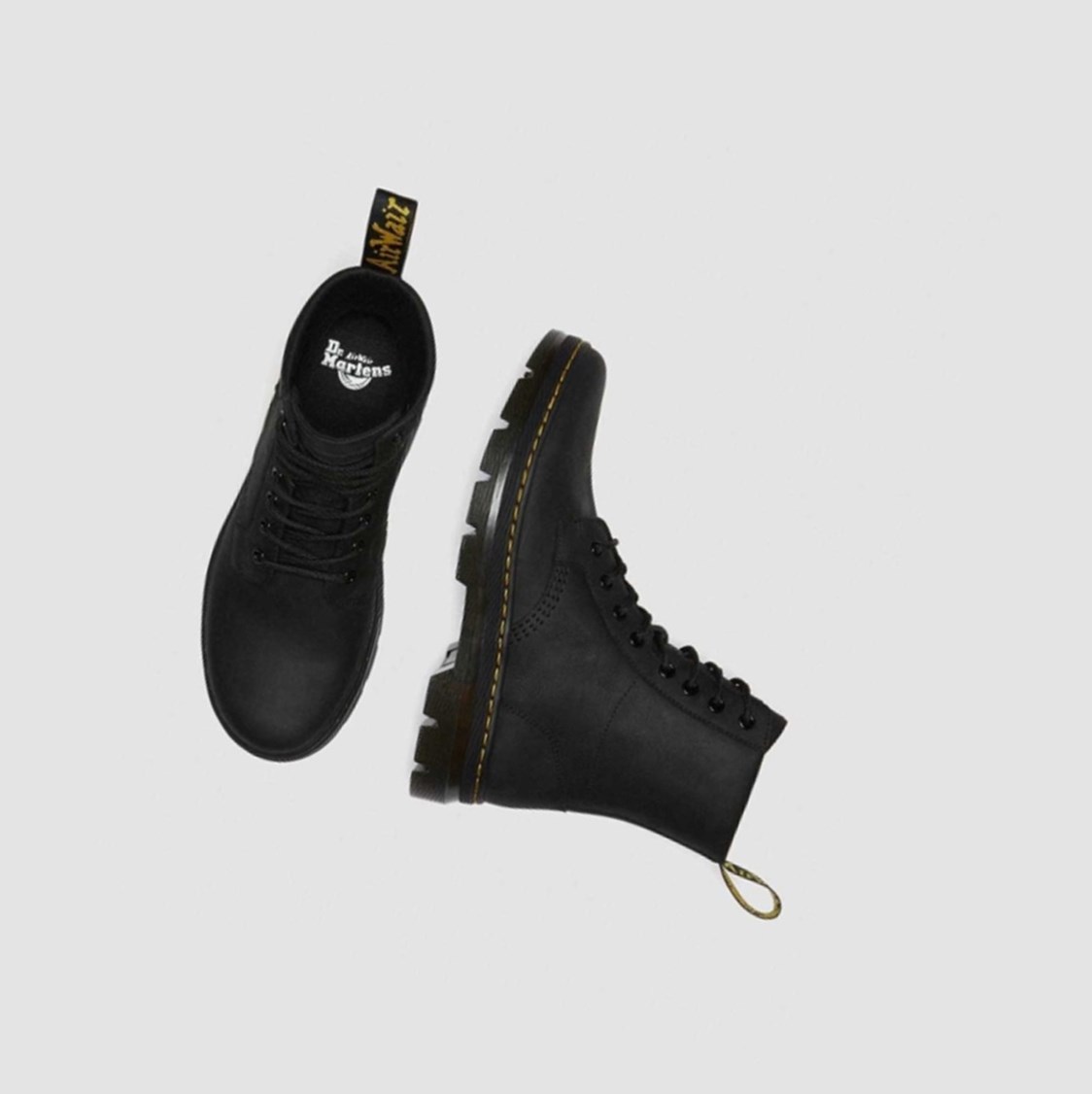 Dr Martens Combs Férfi Alkalmi Bakancs Fekete | 628734TQY