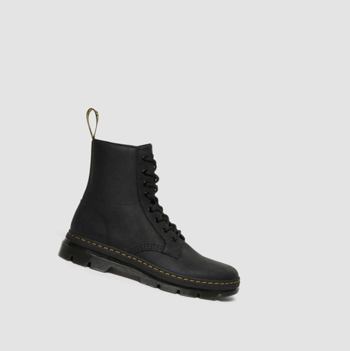 Dr Martens Combs Férfi Alkalmi Bakancs Fekete | 628734TQY