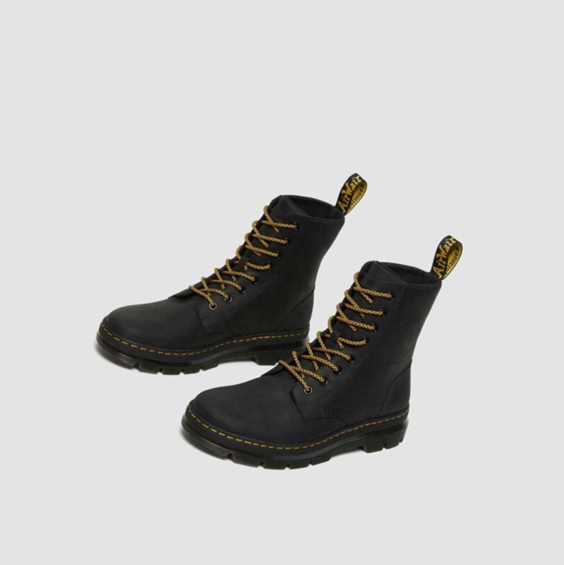 Dr Martens Combs Férfi Alkalmi Bakancs Fekete | 628734TQY