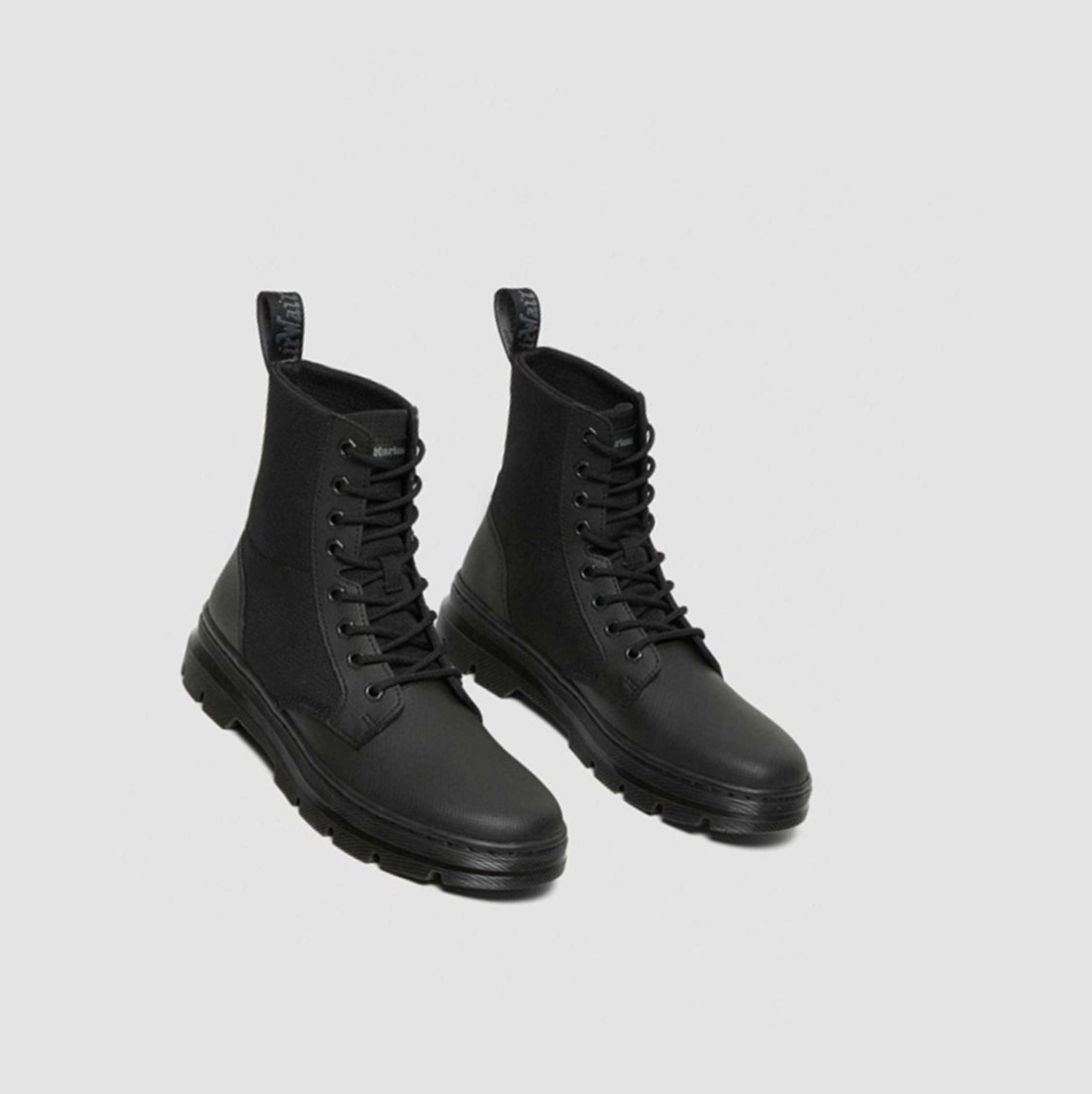 Dr Martens Combs II Poly Férfi Alkalmi Bakancs Fekete Fekete | 346957ULK