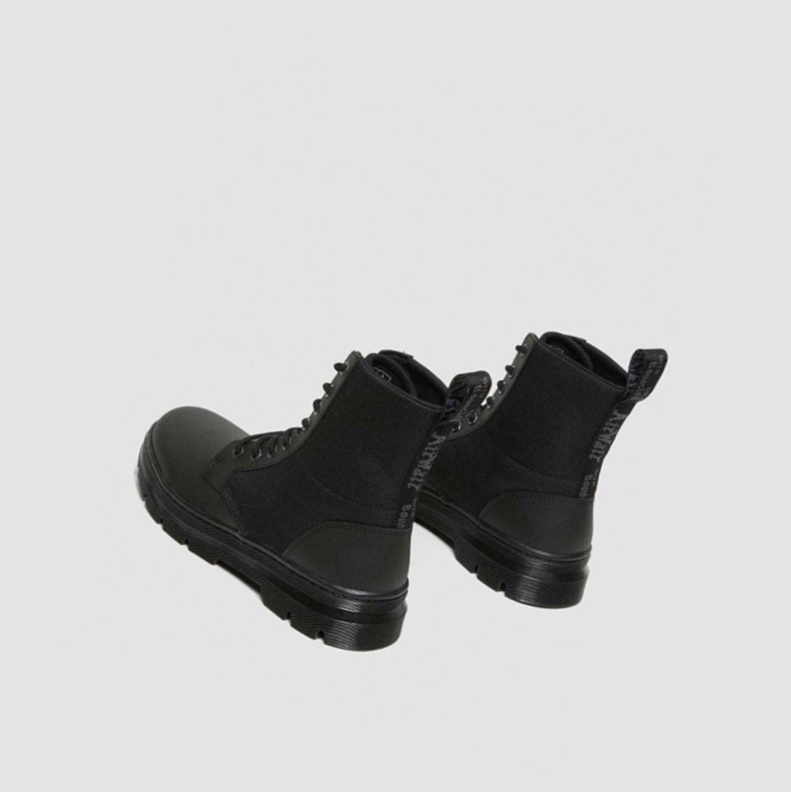 Dr Martens Combs II Poly Férfi Alkalmi Bakancs Fekete Fekete | 346957ULK