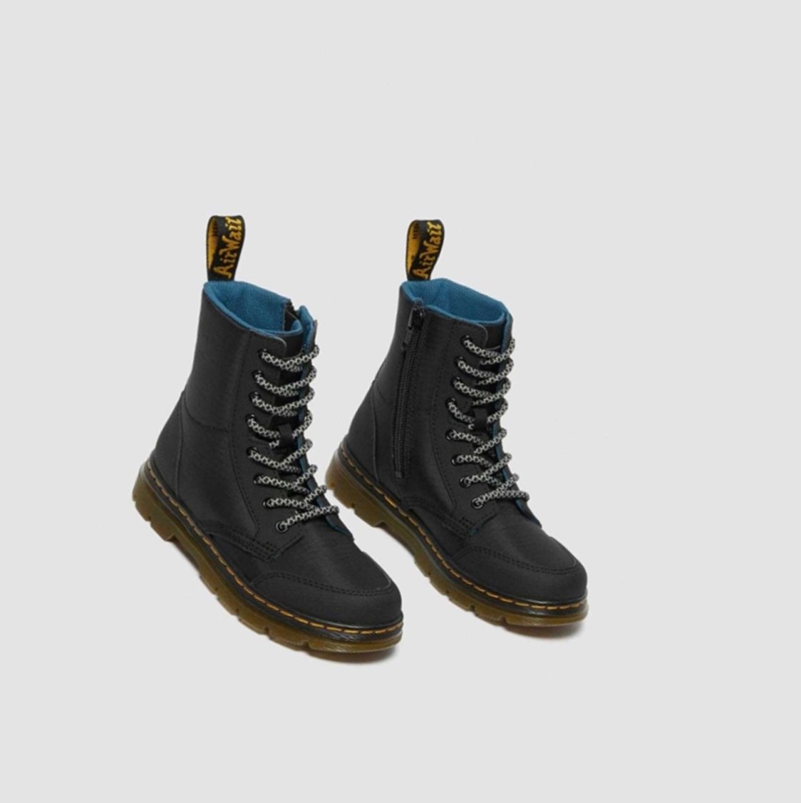 Dr Martens Combs Junior Gyerek Utility Bakancs Fekete | 438726XMQ