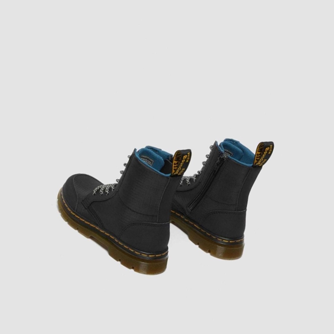 Dr Martens Combs Junior Gyerek Utility Bakancs Fekete | 438726XMQ