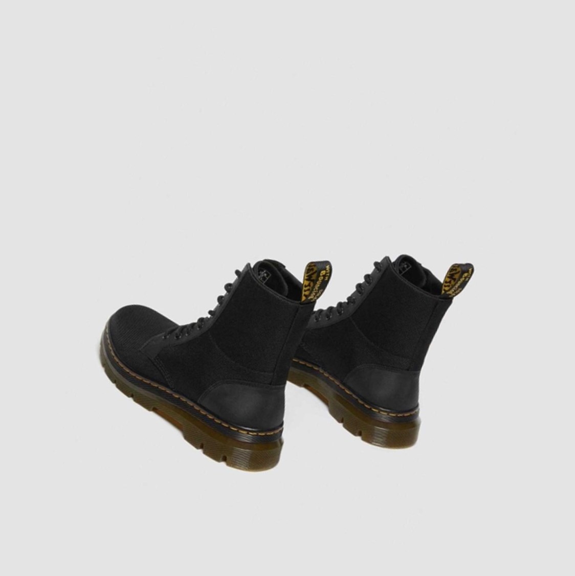 Dr Martens Combs Poly Férfi Alkalmi Bakancs Fekete | 647203BQA