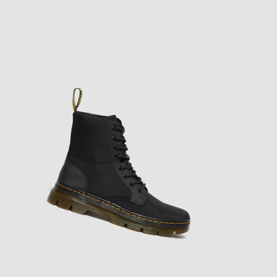 Dr Martens Combs Poly Férfi Alkalmi Bakancs Fekete | 647203BQA