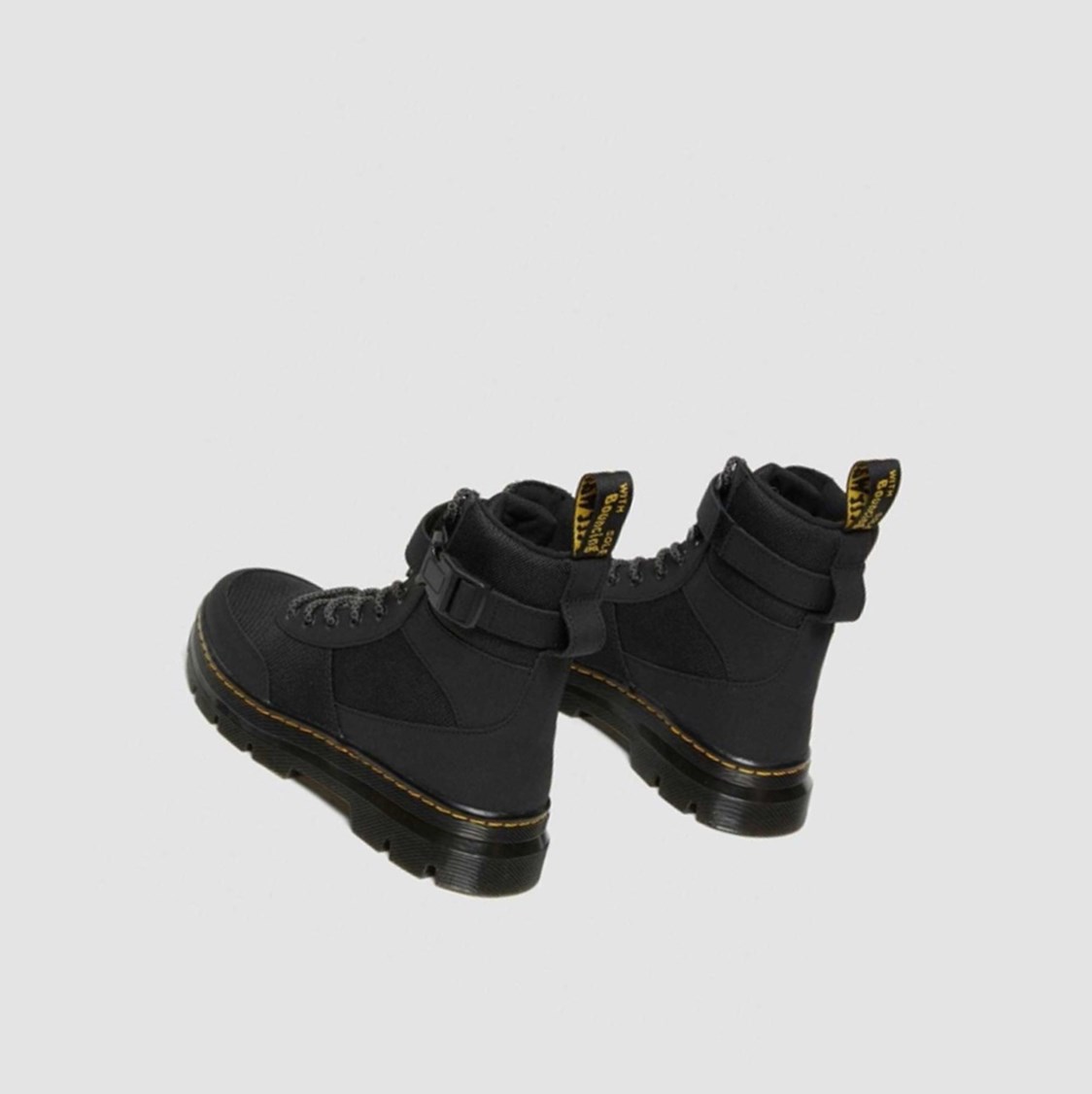 Dr Martens Combs Tech Extra Tough Poly Férfi Alkalmi Bakancs Fekete | 540376ERI