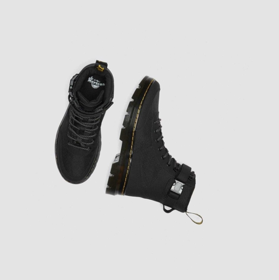 Dr Martens Combs Tech Extra Tough Poly Férfi Alkalmi Bakancs Fekete | 540376ERI