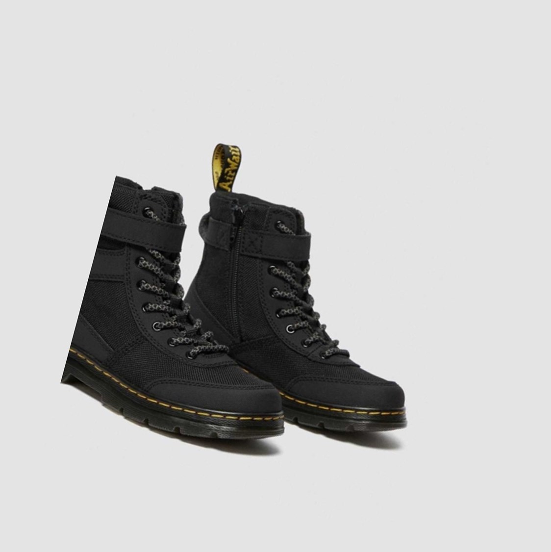 Dr Martens Combs Tech Junior Gyerek Alkalmi Bakancs Fekete | 653478CQA