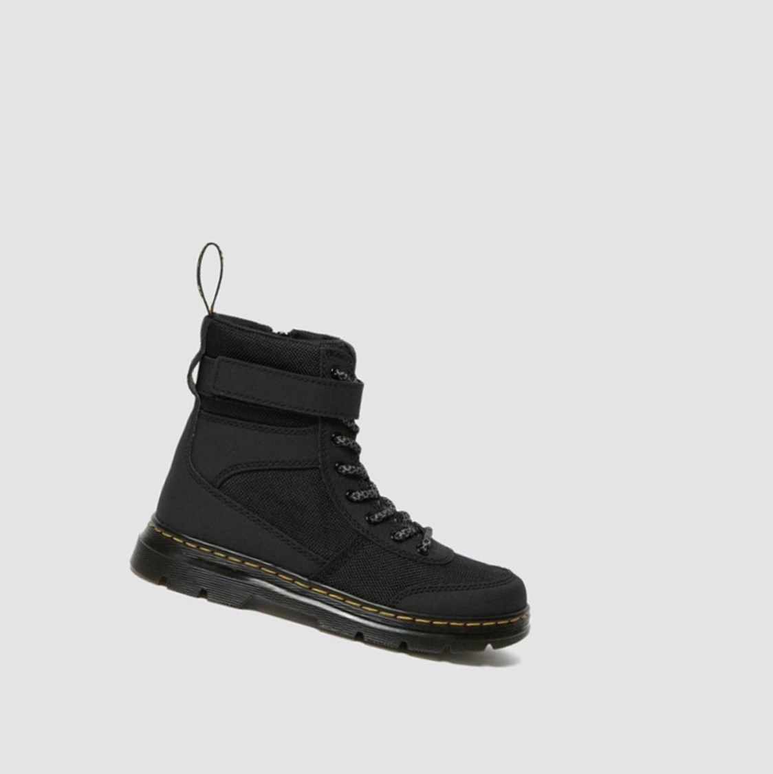 Dr Martens Combs Tech Junior Gyerek Alkalmi Bakancs Fekete | 653478CQA