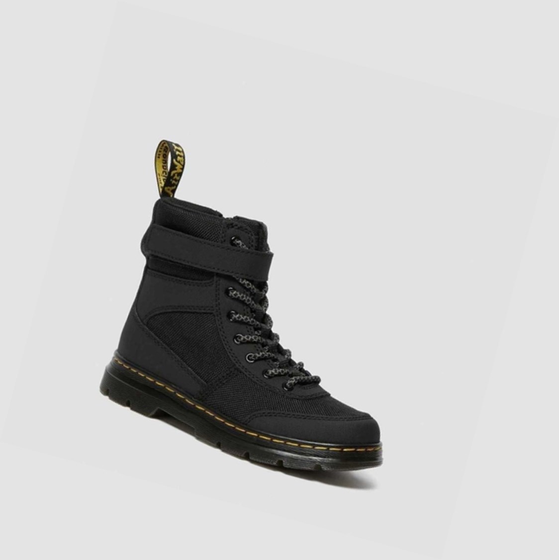 Dr Martens Combs Tech Junior Gyerek Alkalmi Bakancs Fekete | 653478CQA