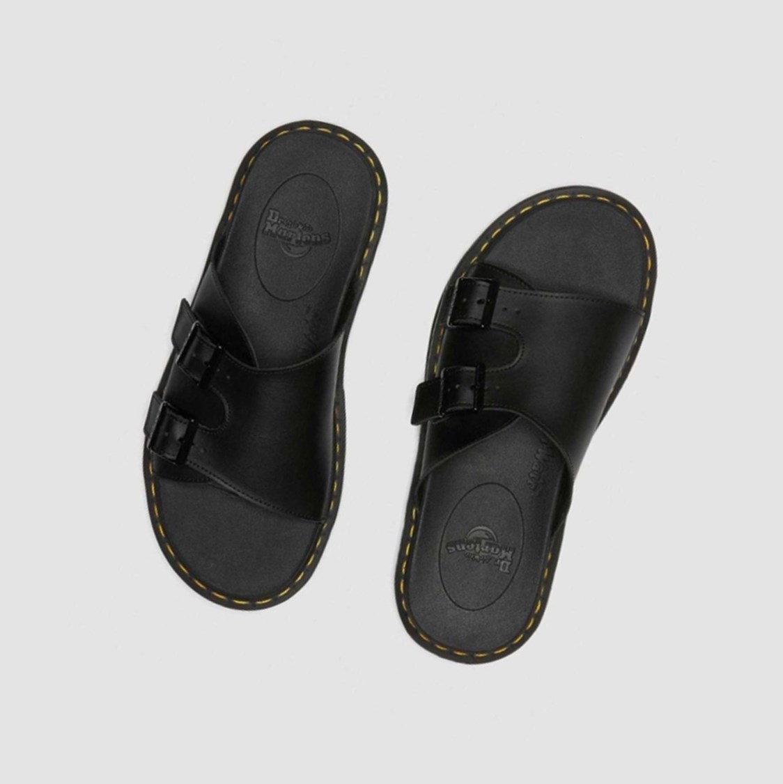 Dr Martens Dax Papucs Férfi Slide Szandálok Fekete | 815347VLE