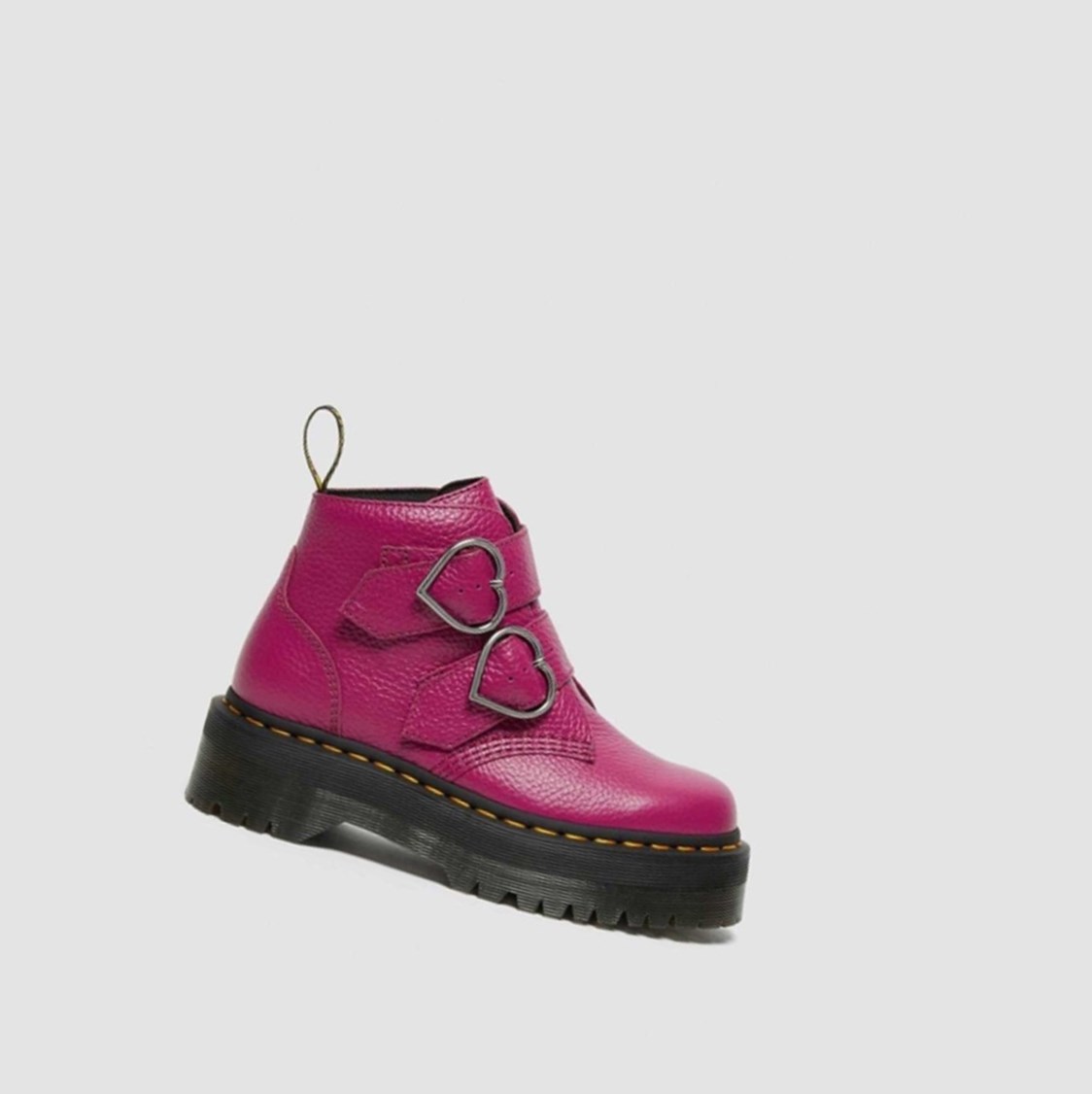 Dr Martens Devon Heart Női Platform Bakancs Rózsaszín | 705281QYT