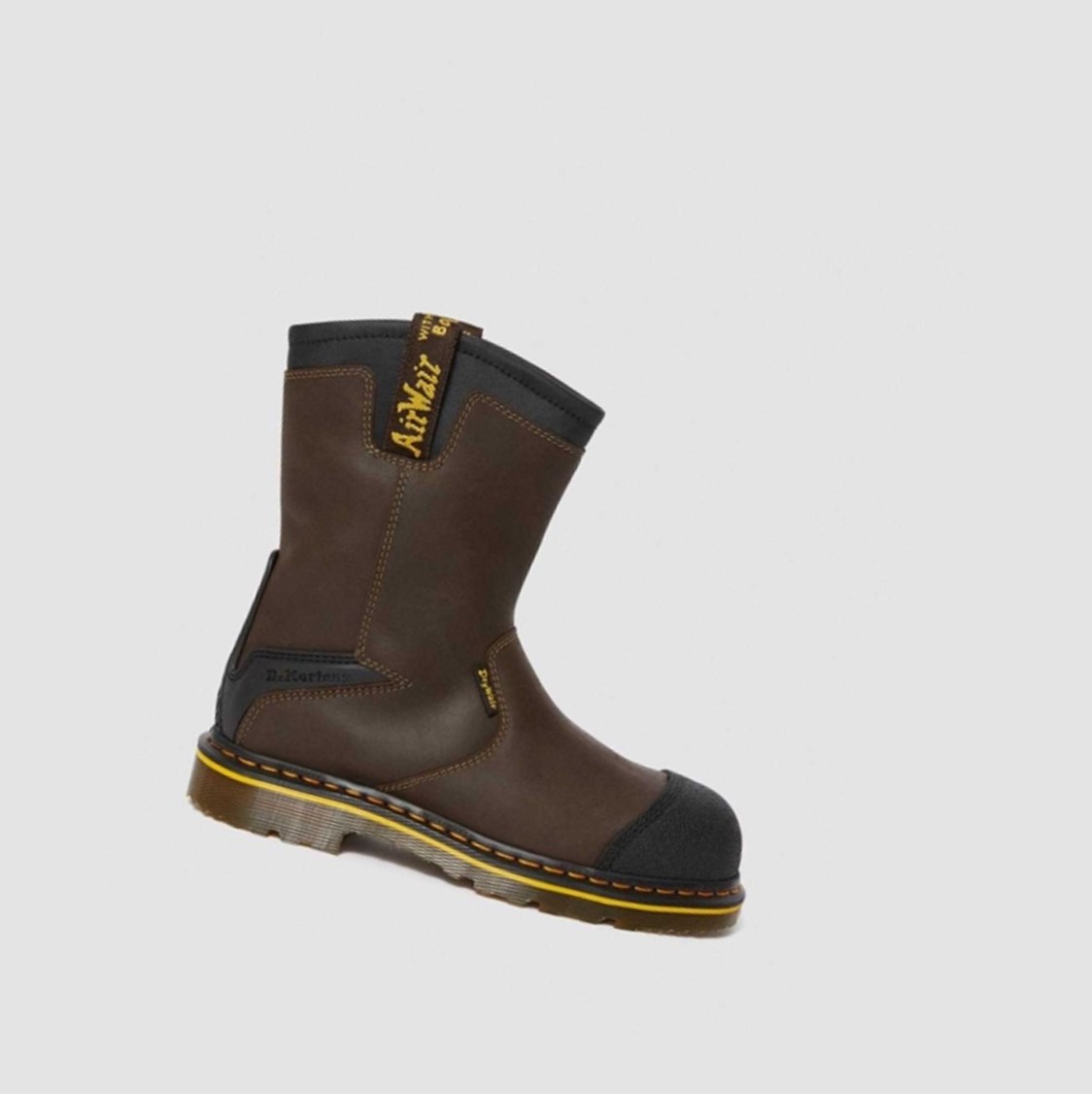 Dr Martens Firth Vízálló Steel Toe Férfi Munkabakancs Sötétbarna | 260975EVN