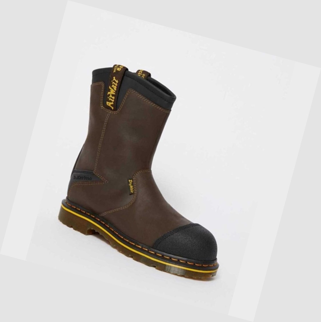 Dr Martens Firth Vízálló Steel Toe Férfi Munkabakancs Sötétbarna | 260975EVN