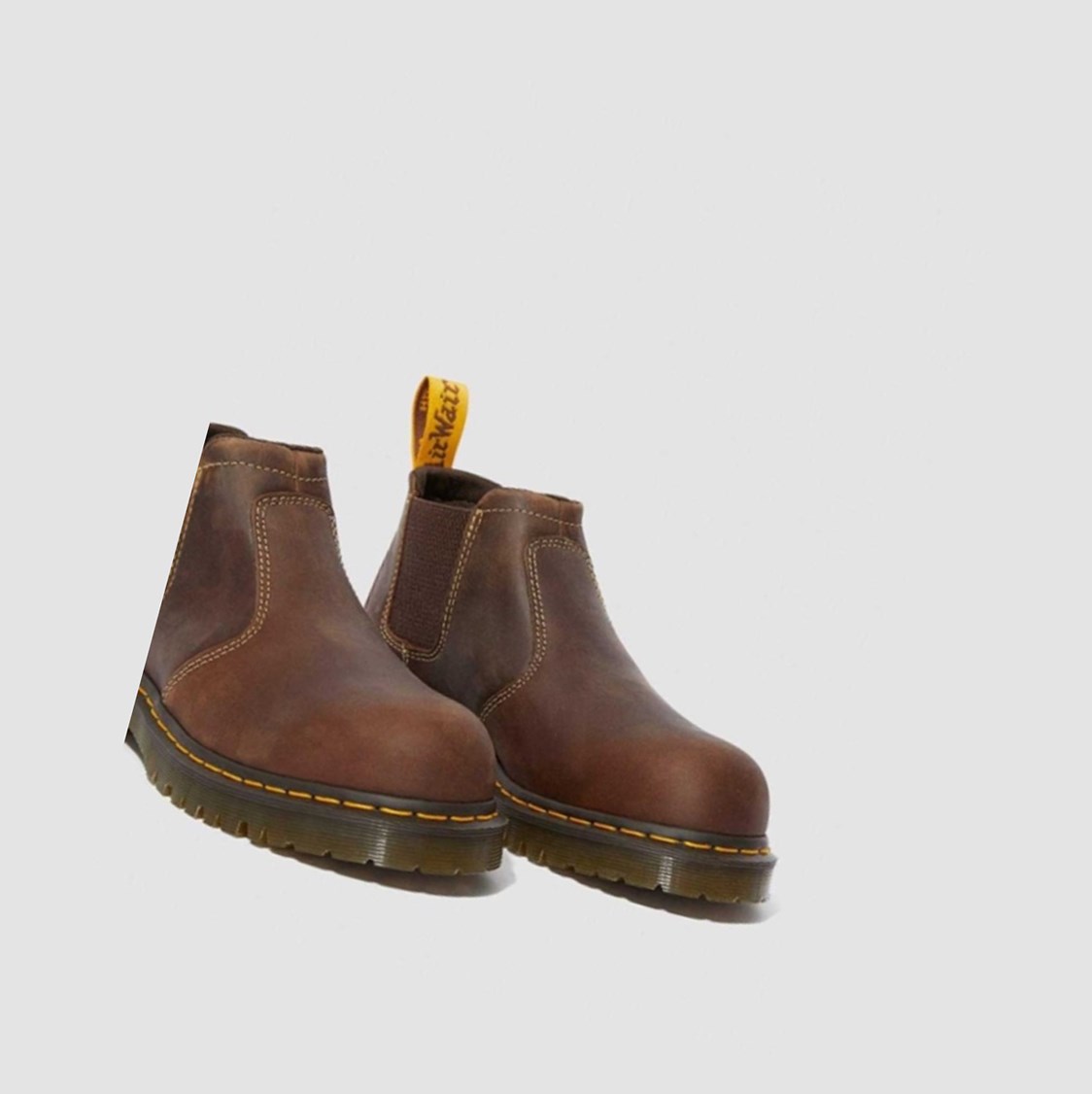 Dr Martens Furness Steel Toe Chelsea Férfi Munkabakancs Barna | 205971CNI