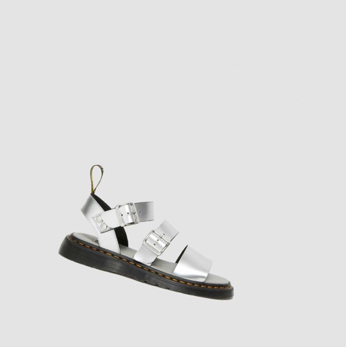 Dr Martens Gryphon Metallic Férfi Szandál Titán | 372618TLW