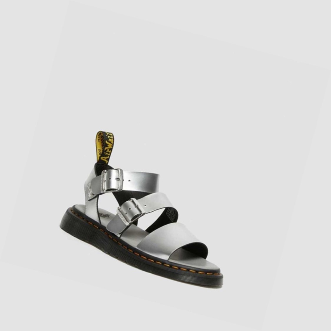 Dr Martens Gryphon Metallic Férfi Szandál Titán | 372618TLW