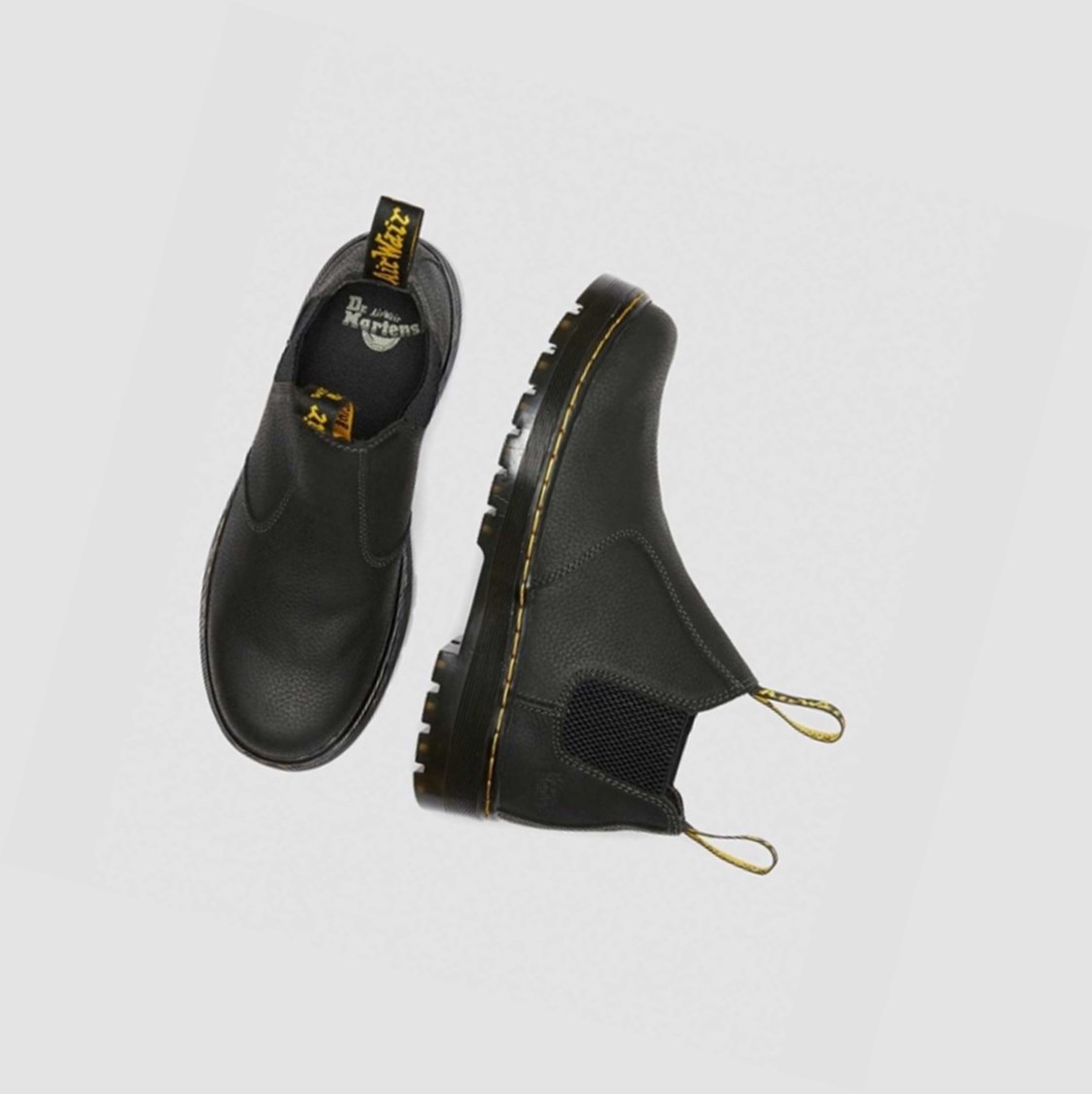 Dr Martens Hardie Chelsea Férfi Munkabakancs Fekete | 241573TBW