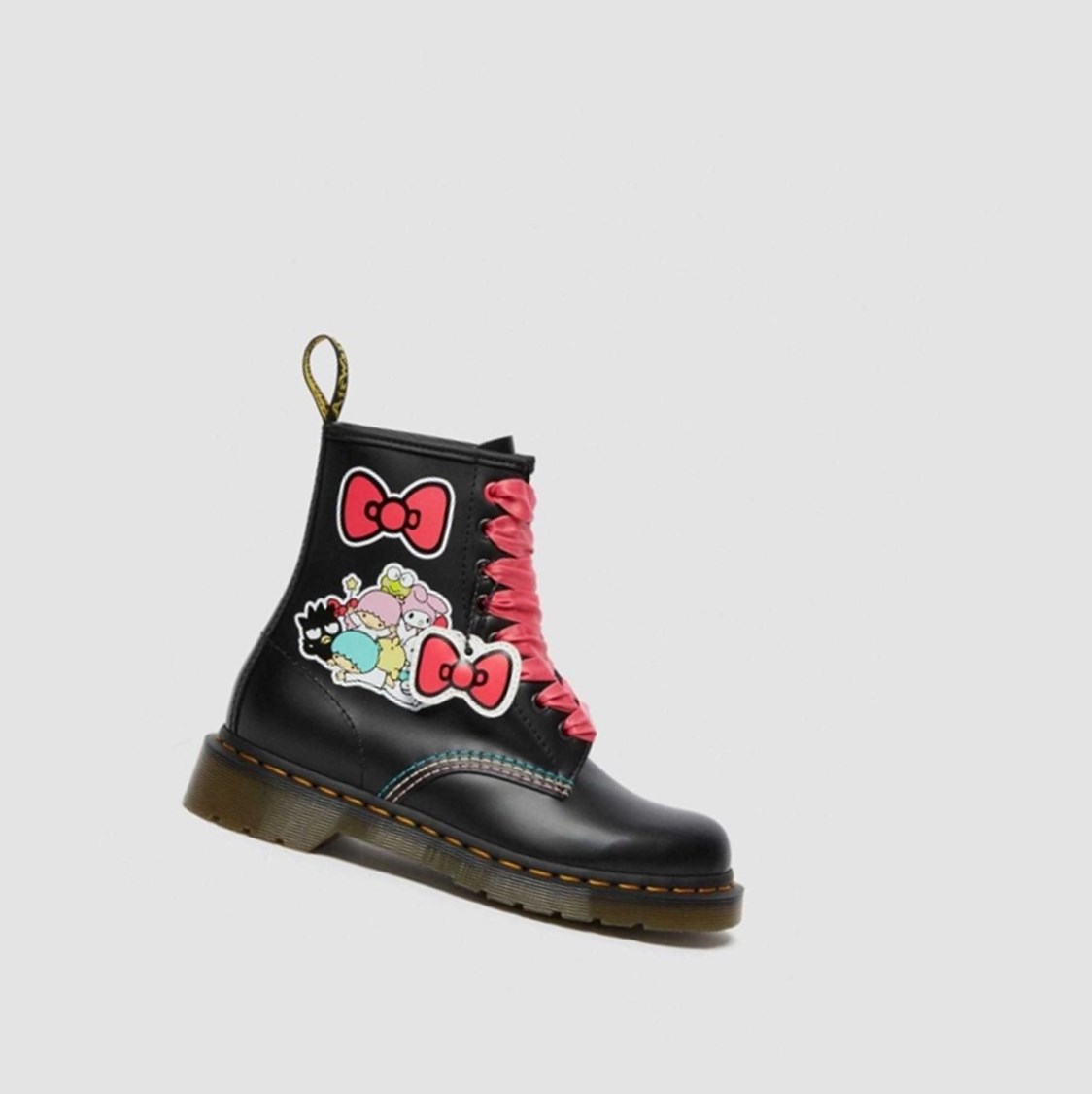 Dr Martens Hello Kitty Friends 1460 Smooth Női Fűzős Bakancs Fekete Színes | 036251MSY