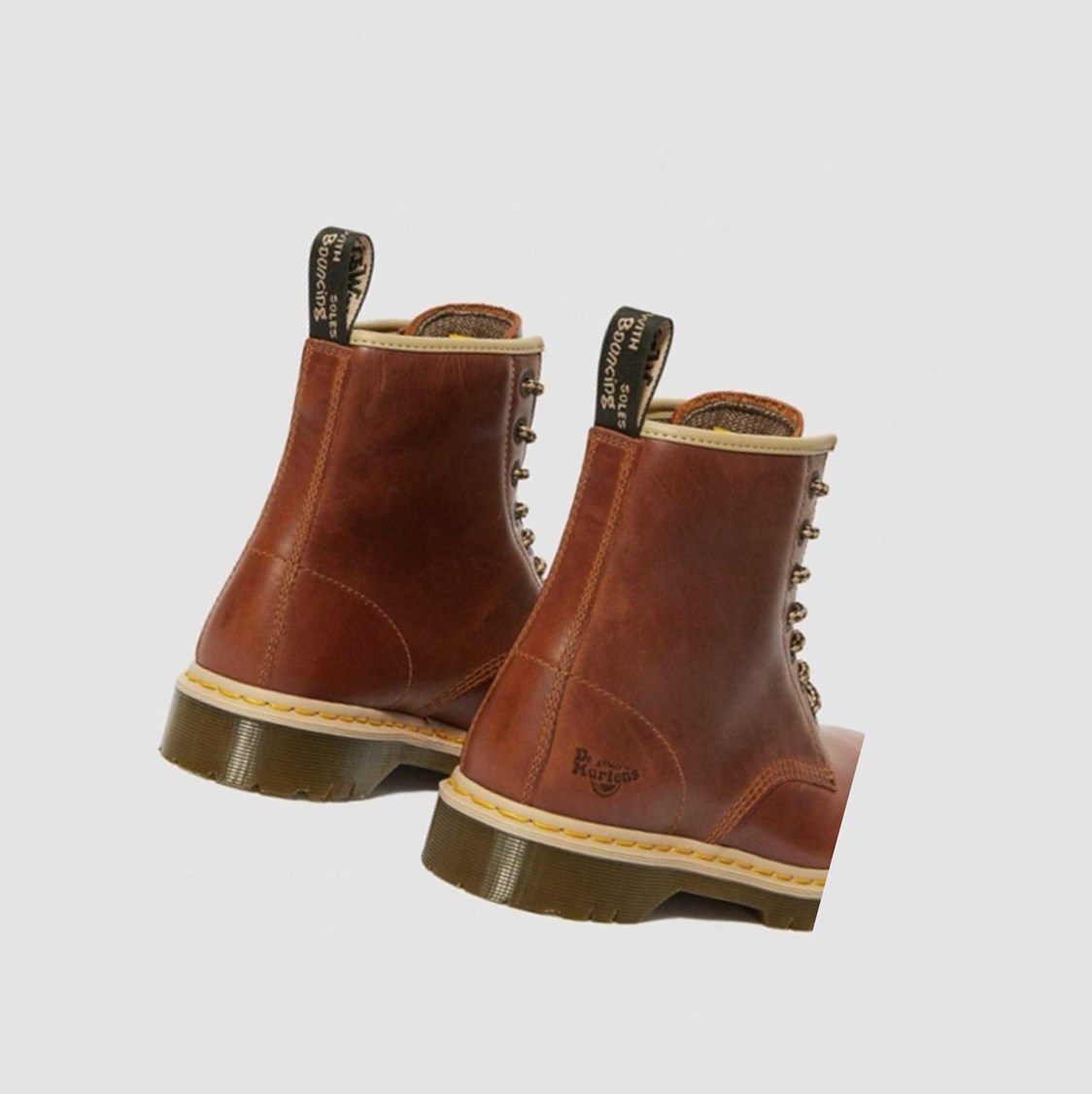 Dr Martens Icon 7B10 Steel Toe Férfi Munkabakancs Barna | 094712CKN