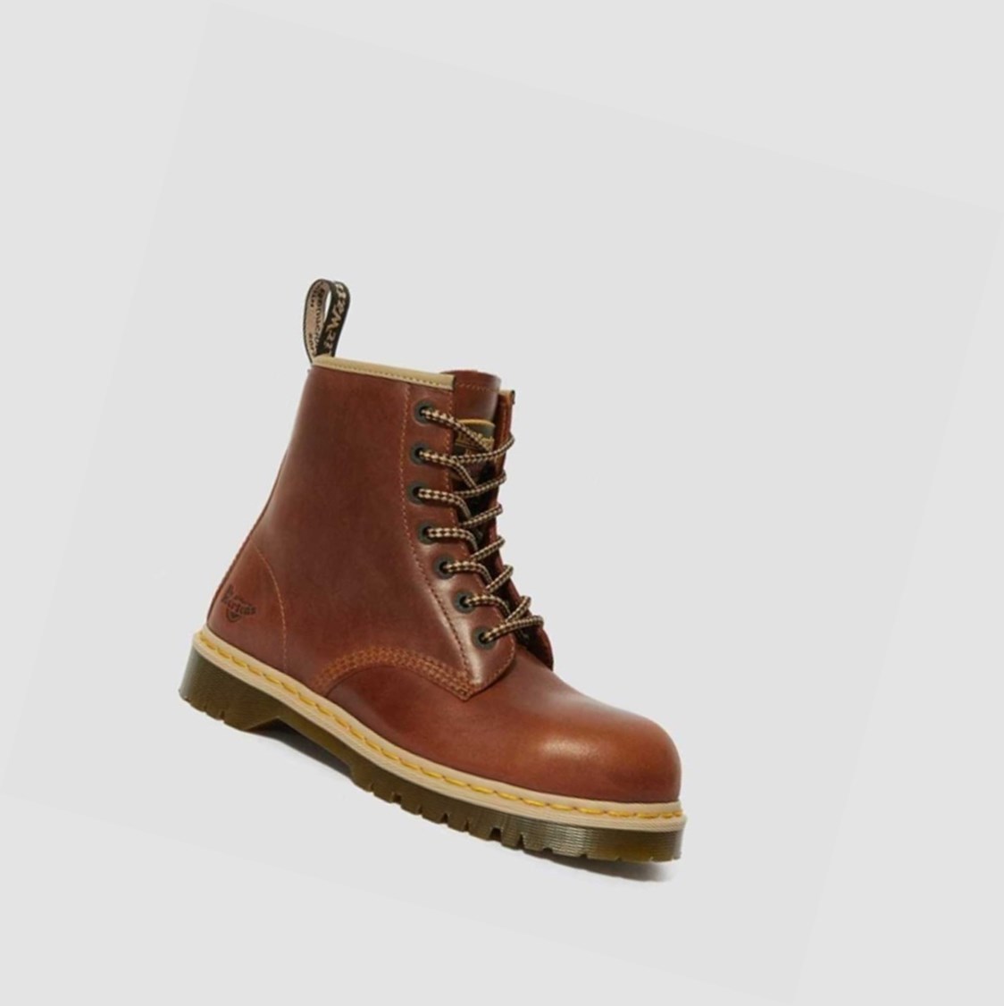 Dr Martens Icon 7B10 Steel Toe Férfi Munkabakancs Barna | 094712CKN