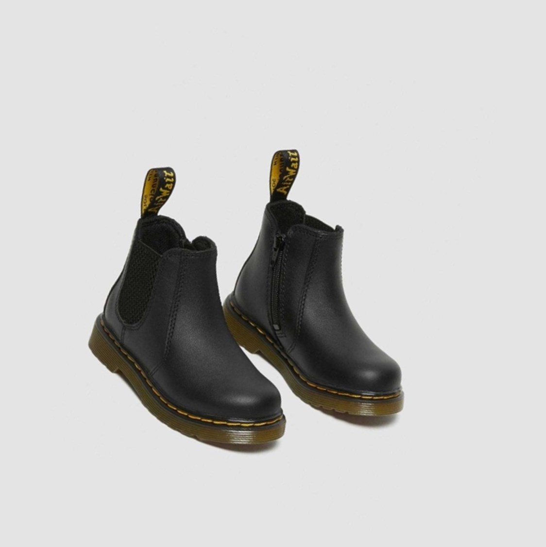 Dr Martens Infant/2976 Softy T Toddler Gyerek Chelsea Bakancs Fekete | 120679QVB