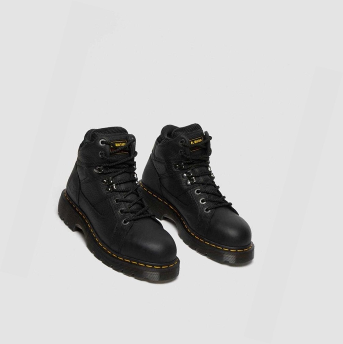 Dr Martens Ironbridge Grizzly Steel Toe Női Munkabakancs Fekete | 246539CVN