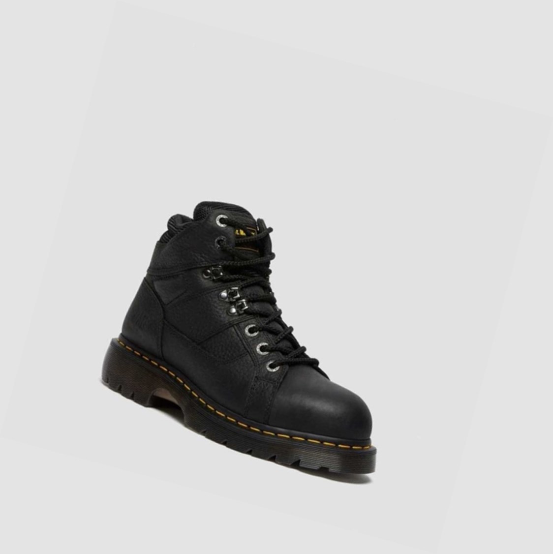 Dr Martens Ironbridge Grizzly Steel Toe Női Munkabakancs Fekete | 246539CVN