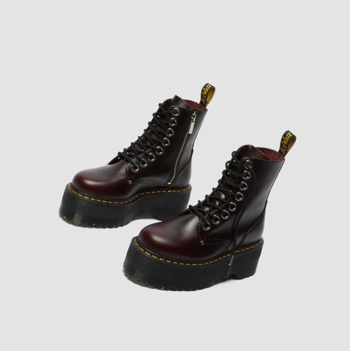 Dr Martens Jadon Max Női Platform Bakancs Bordó | 937256RPG