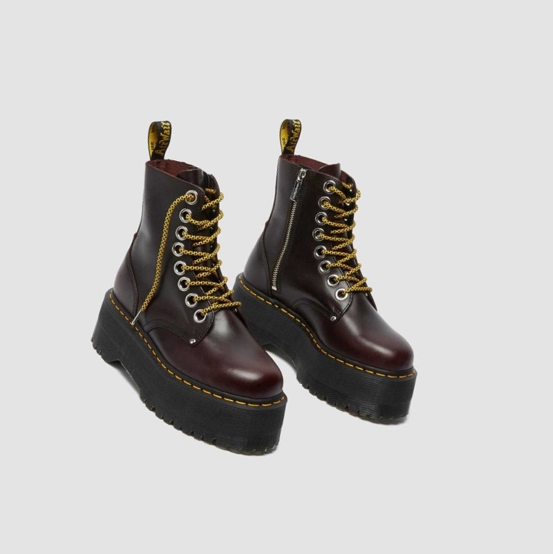 Dr Martens Jadon Max Női Platform Bakancs Bordó | 937256RPG