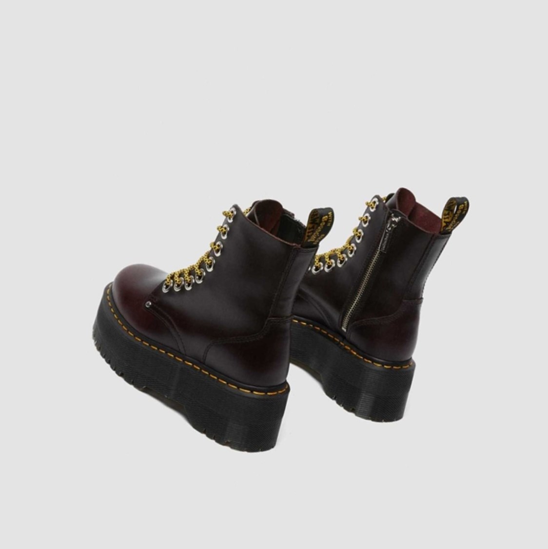 Dr Martens Jadon Max Női Platform Bakancs Bordó | 937256RPG