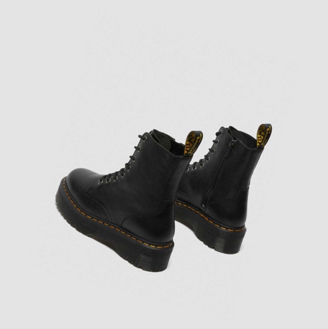 Dr Martens Jadon Pisa Férfi Platform Bakancs Fekete | 867941PDM