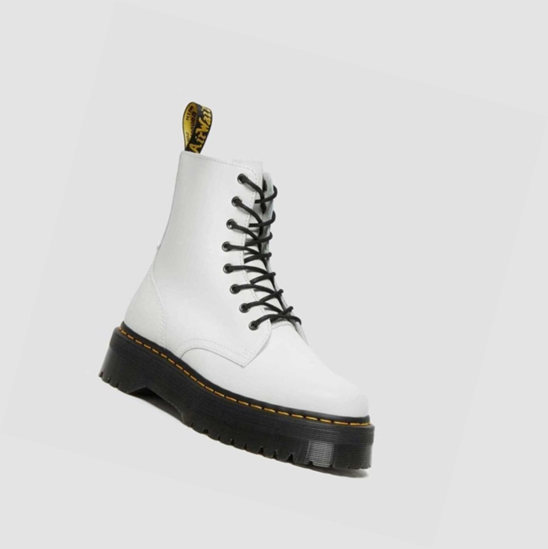 Dr Martens Jadon Smooth Férfi Platform Bakancs Fehér | 510938QGI