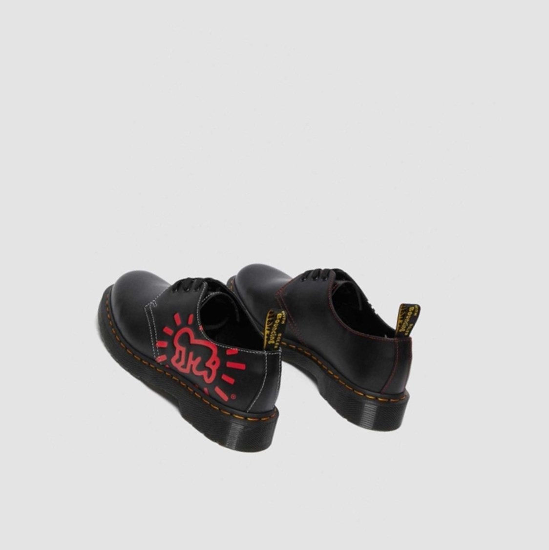 Dr Martens Keith Haring 1461 Smooth Férfi Oxford Cipő Fekete | 271085XFO