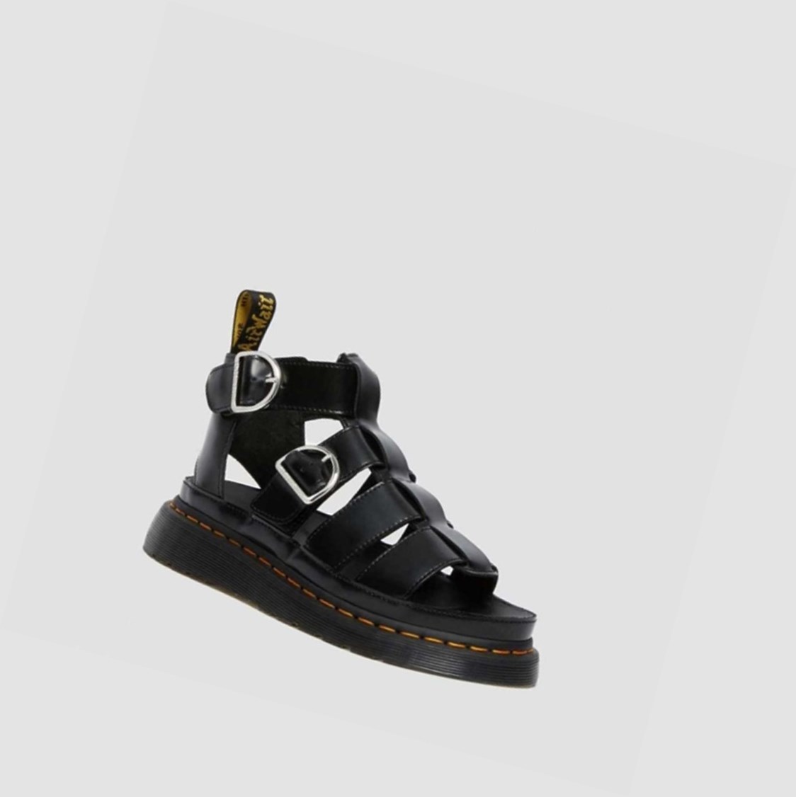 Dr Martens Mackaye Női Pántos Szandál Fekete | 517983PLM