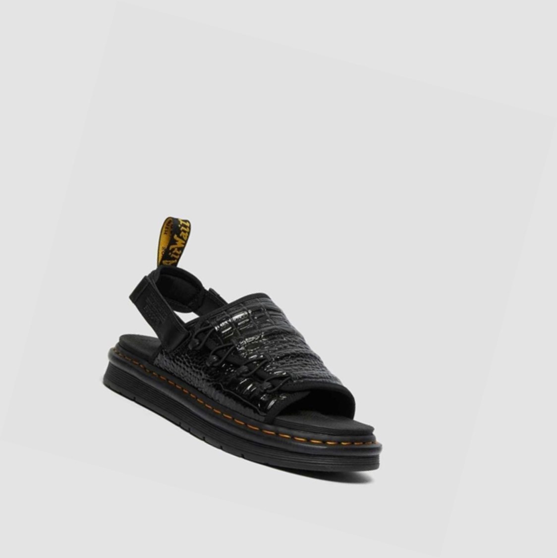 Dr Martens Mura Suicoke Croco Férfi Szandál Fekete | 643580PSK