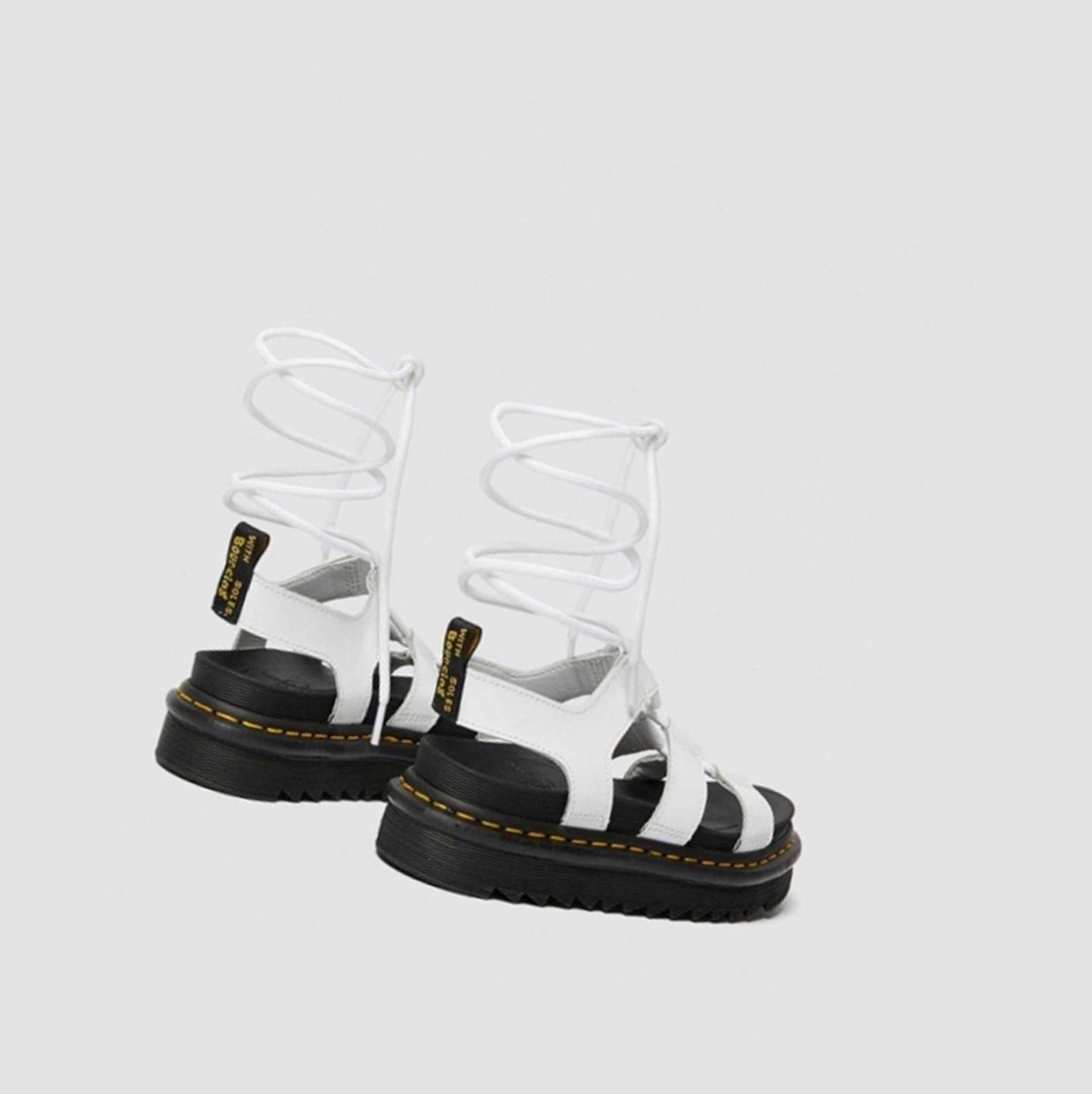 Dr Martens Nartilla Női Gladiátor Szandál Fehér | 378912UZB